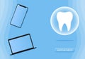 tooth icon. Dentistry vector illustration. Book an appointment with a dentist. Illustration of a tooth Royalty Free Stock Photo